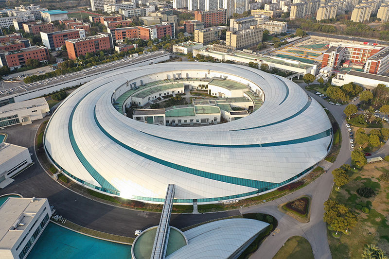 2019年3月12日，航拍上海光源項目。